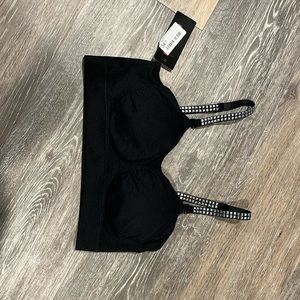 Boutique bra with dressy straps